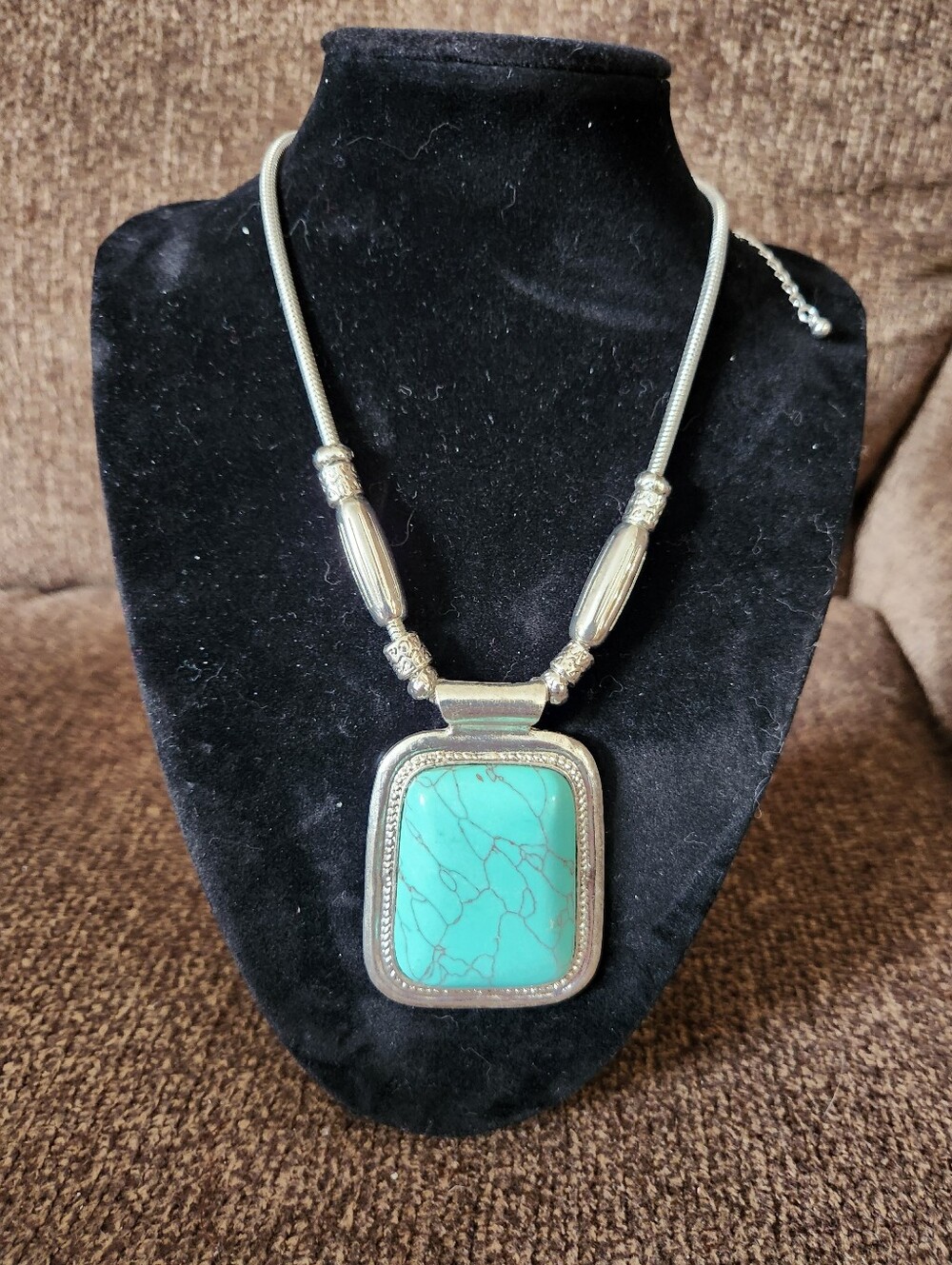 Statement Turquoise Necklace NWT